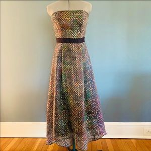 Sachin & Babi Long Strapless Formal Gown